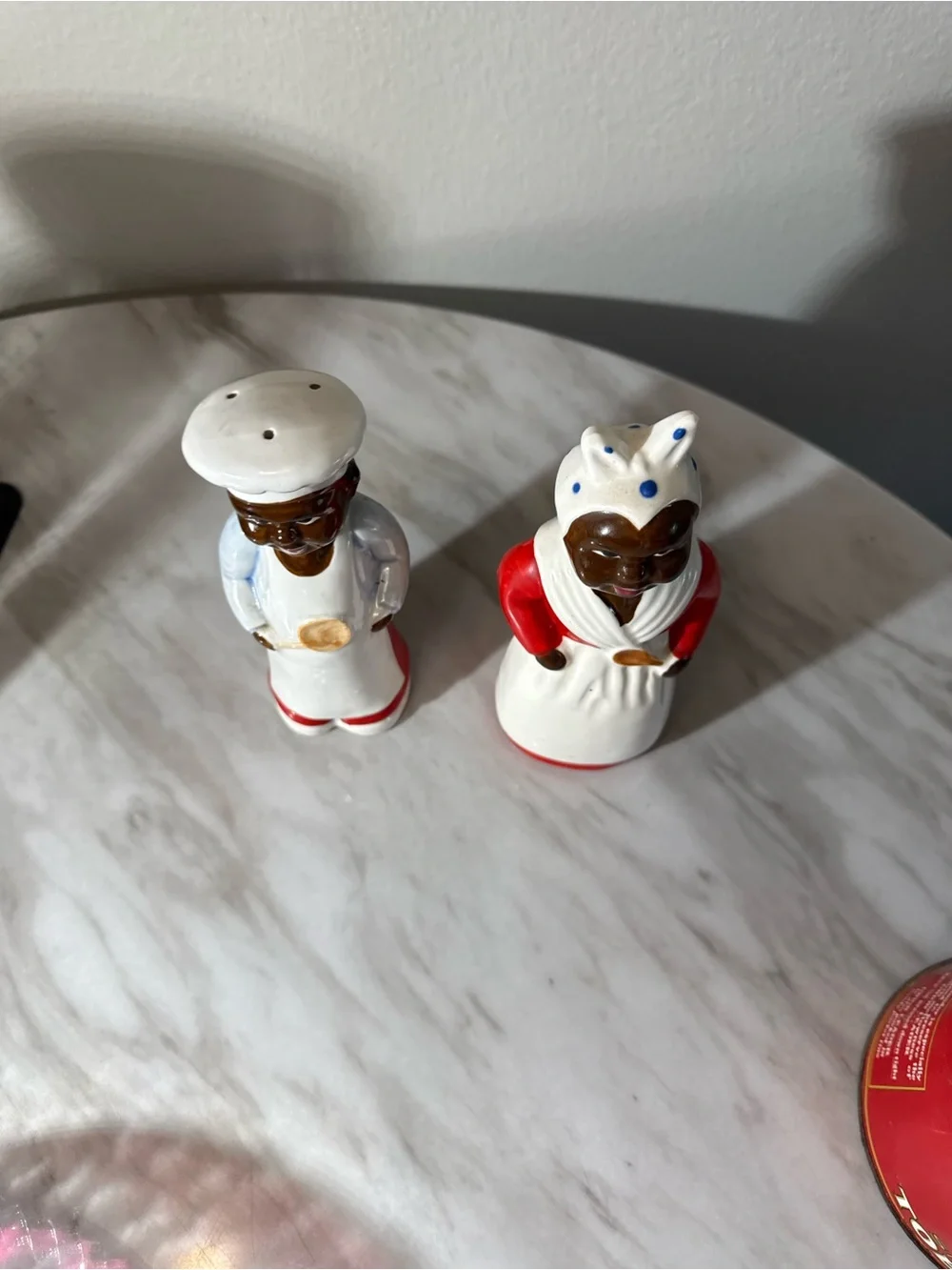Antique salt and pepper shakers rare
